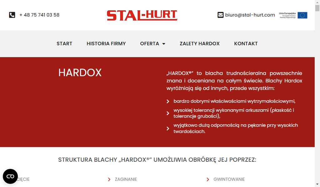 Elementy gotowe: lemiesze, noże, okładziny