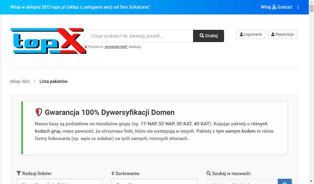 Sklep SEO z Linkami