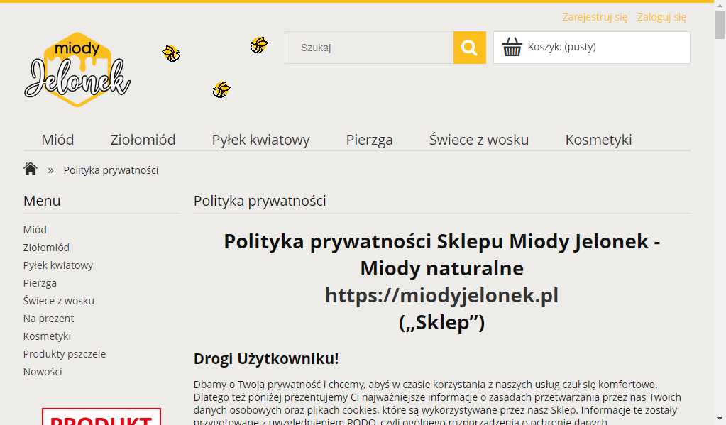 Sklepy z miodem polskim 