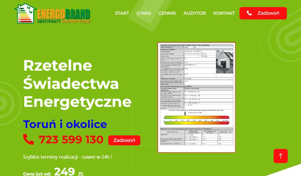 Szybkie i Rzetelne Świadectwa Energetyczne w Toruniu